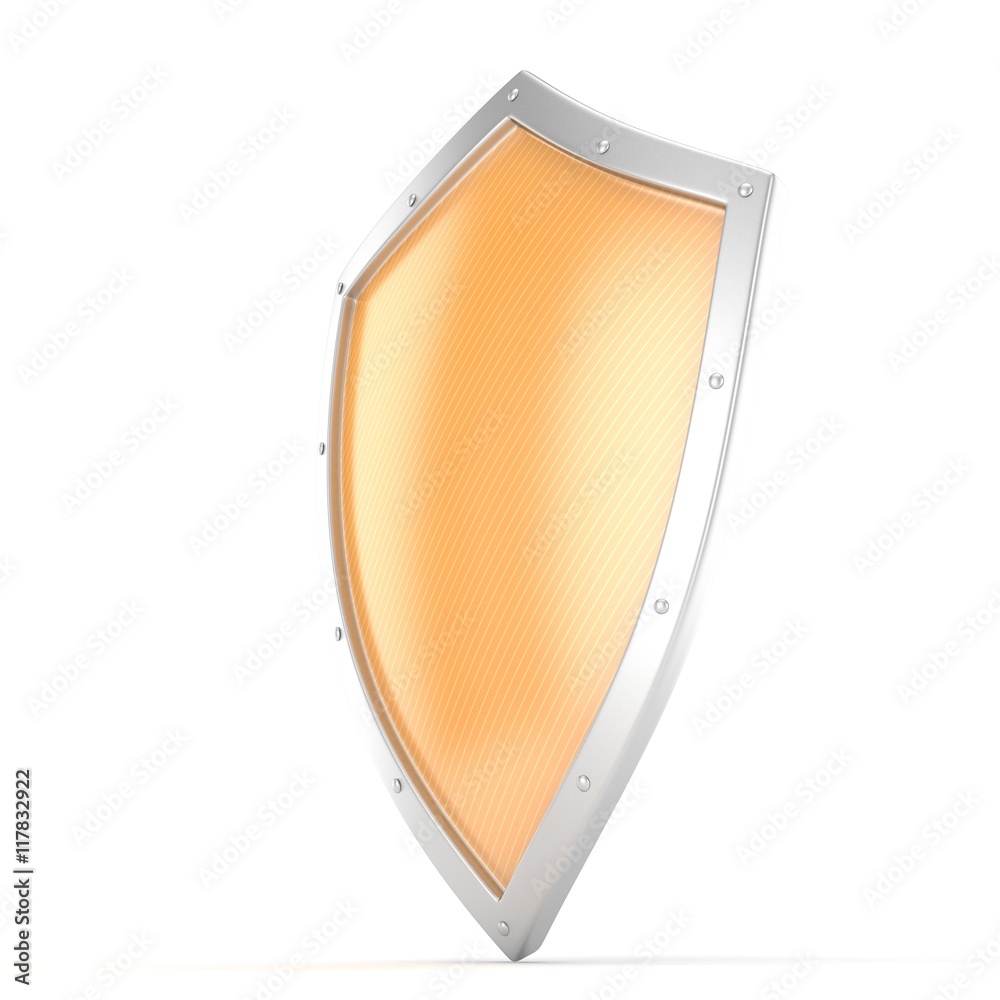 shield icon on white. 3d rendering. shield icon on white. 3d rendering.