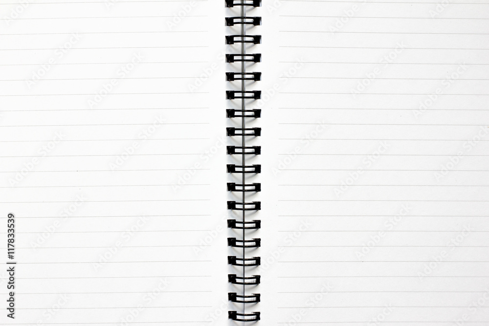 White paper book with line background White paper book with line background