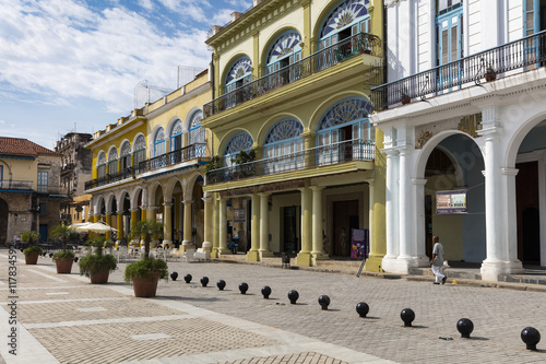 Plaza Vieja in Old Havana, Cuba