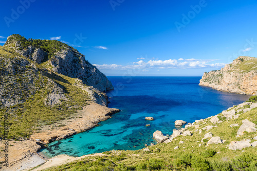 Fototapeta Naklejka Na Ścianę i Meble -  Cala figuera at cap formentor - beautiful coast and beach of Mallorca, Spain