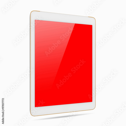 White digital tablet isolated. Free Download White digital tablet isolated. - GFXLoad