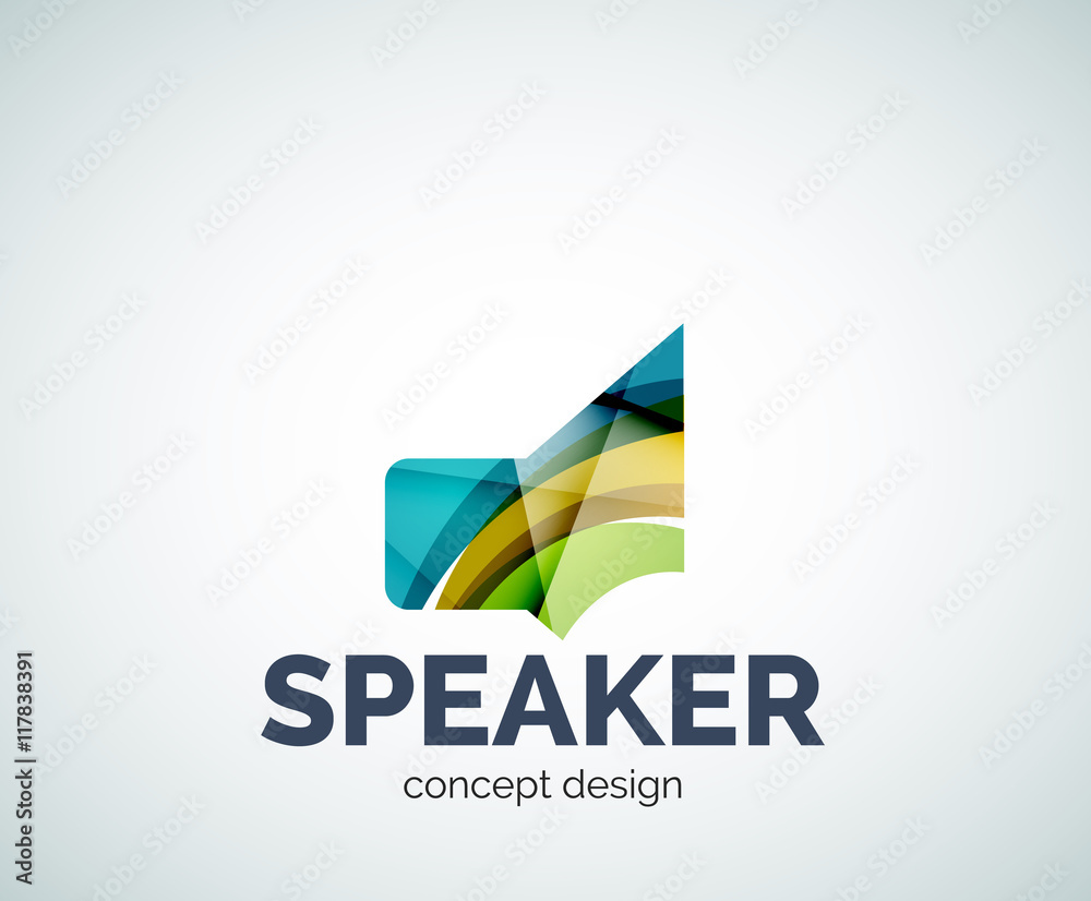 Speaker logo business branding icon