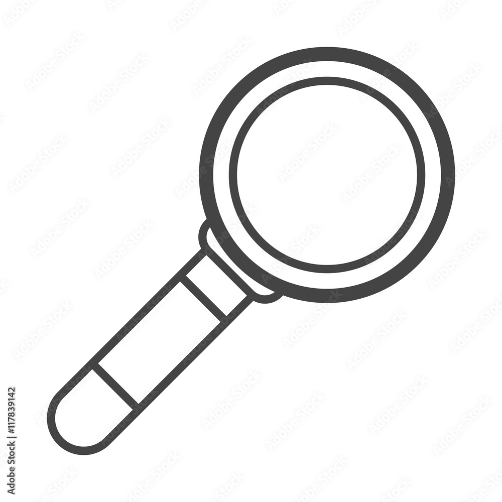 flat design magnifying glass icon vector illustration flat design magnifying glass icon vector illustration