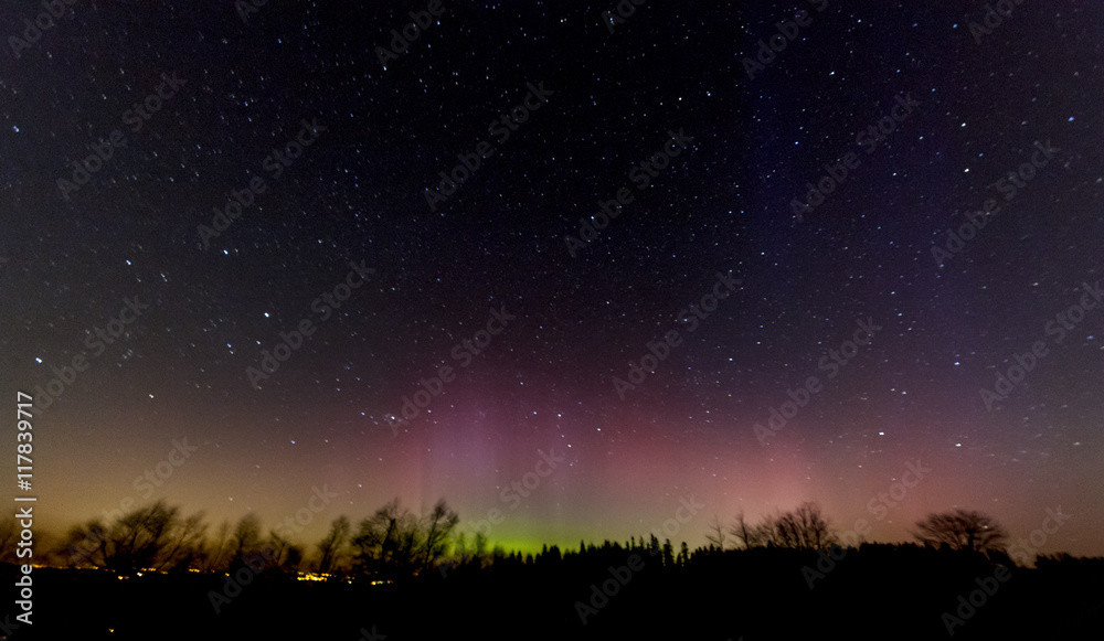 Aurora borealis in Poland, Malopolska county