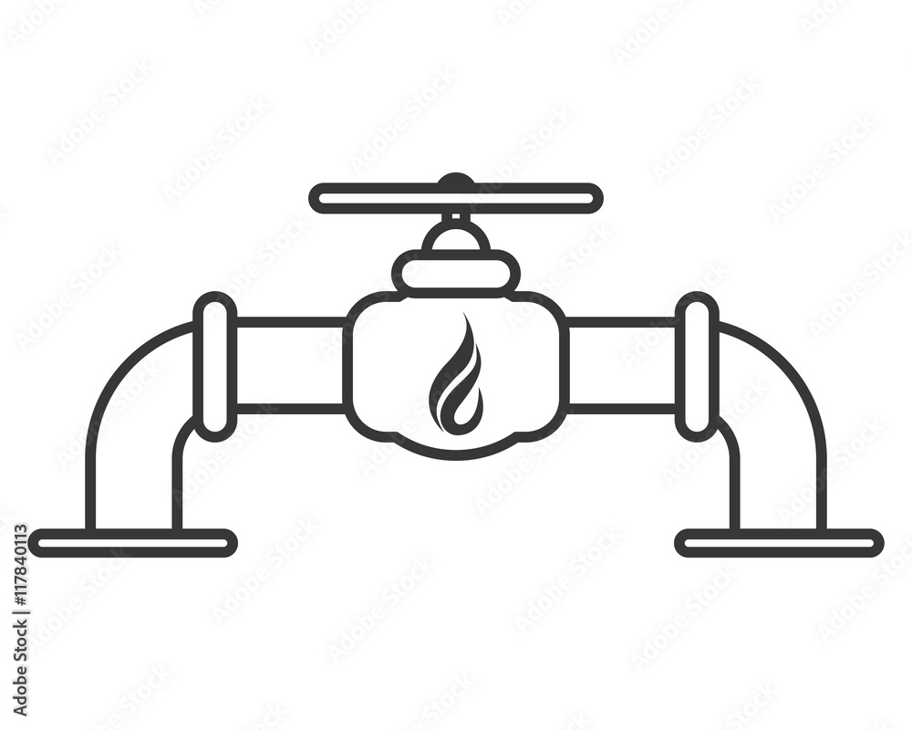 flat design natural gas pipeline icon vector illustration flat design natural gas pipeline icon vector illustration