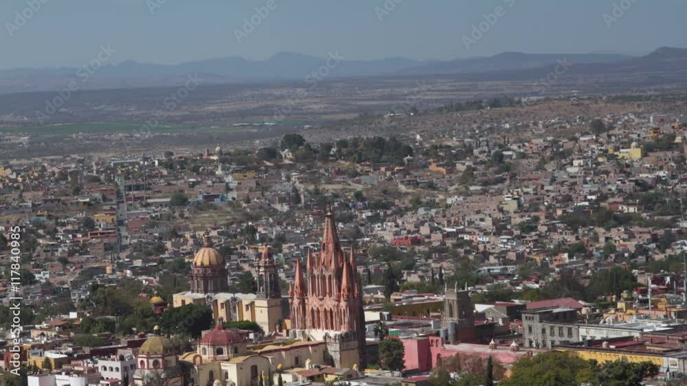 the skyline of an historic mexican city the skyline of an historic mexican city