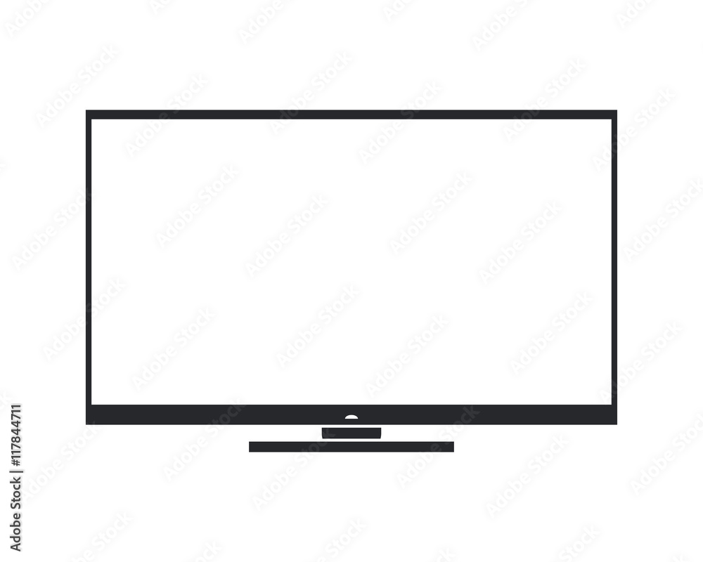 flat design modern tv screen icon vector illustration flat design modern tv screen icon vector illustration