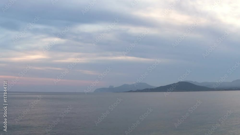 beautiful sunset on a beach in ibiza beautiful sunset on a beach in ibiza