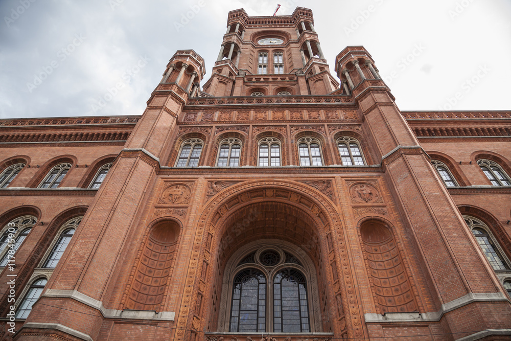 Fototapeta premium Rotes Rathaus in Berlin