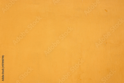 Grainy Plastered Texture of Blank Yellow Dry Wall