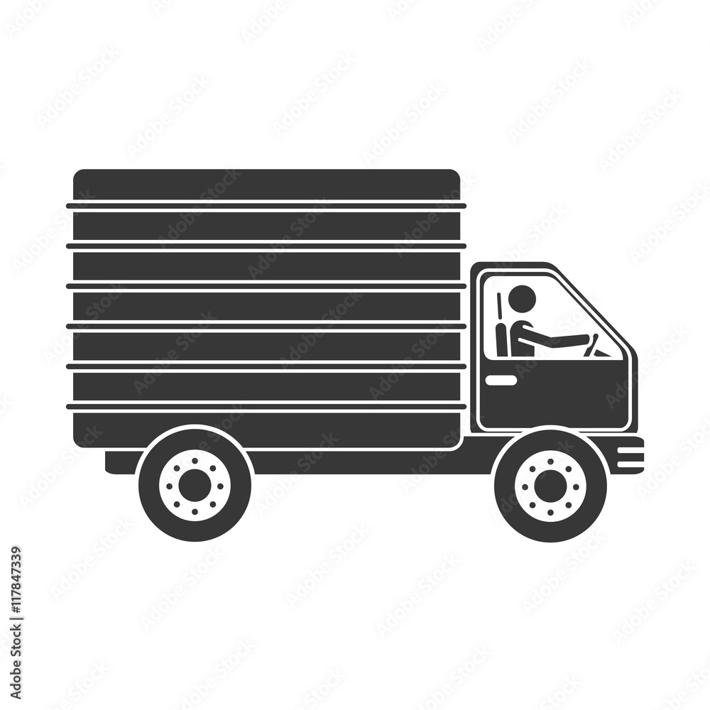 truck delivery transport icon vector illustration truck delivery transport icon vector illustration