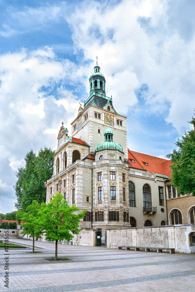 View of the bavarian national museum in Munich
