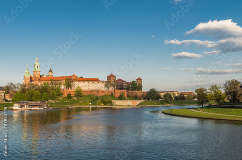Wawel castle in Krakow, Pland on sunny afternoon © tomeyk