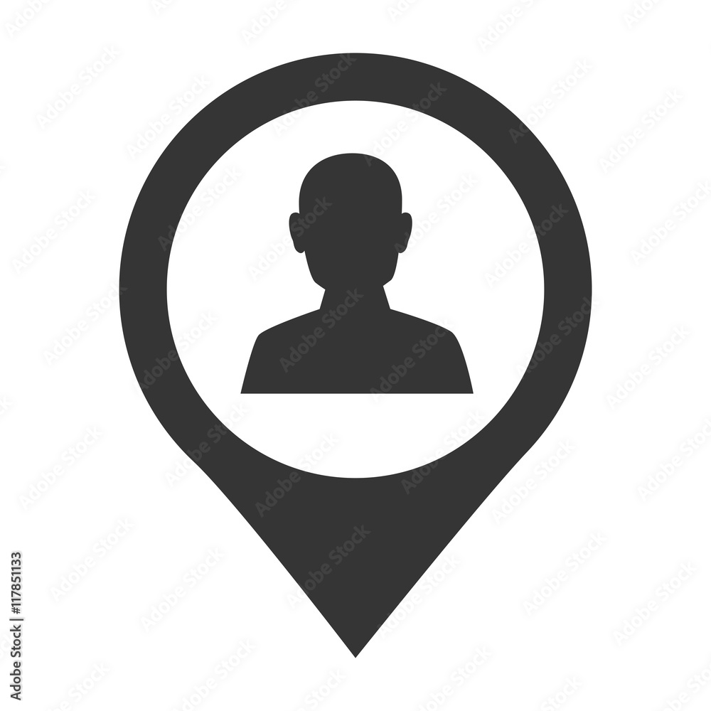 Male profile silhouette icon vector illustration Male profile silhouette icon vector illustration