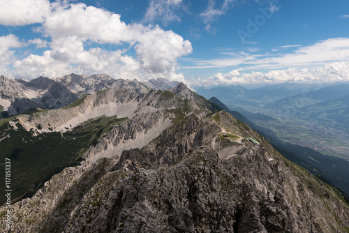 Hiking and Climbing along Insbruck Nordkette Klettersteig