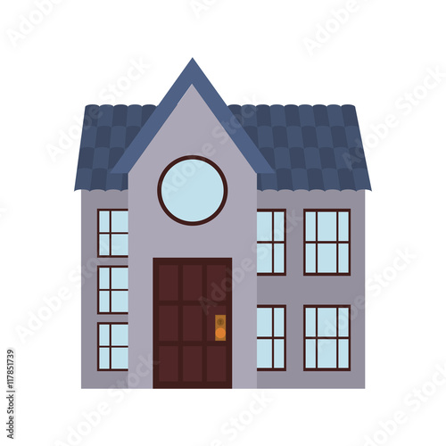house home real estate building icon. Isolated and flat illustration. Vector graphic