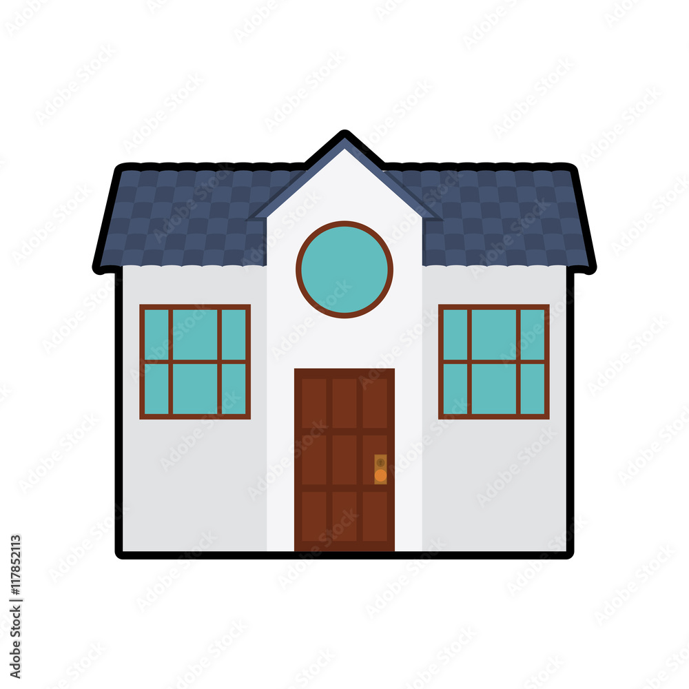 house home real estate building icon. Isolated and flat illustration. Vector graphic