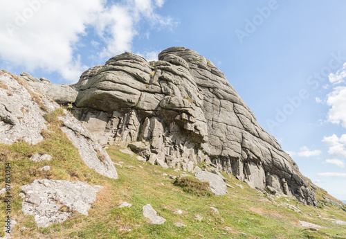 Haytor Rocks on Dartmoor, Devon in south-west England. photo