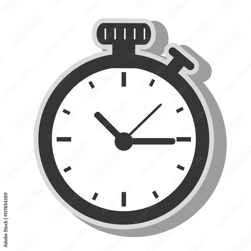 timer clock time icon vector illustration timer clock time icon vector illustration