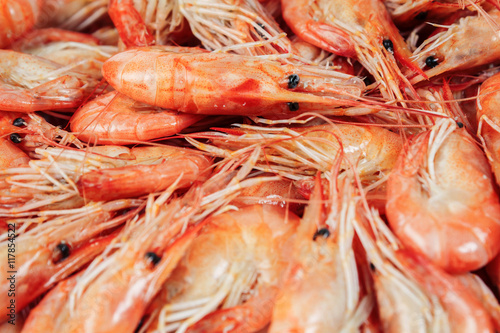 Boiled shrimps