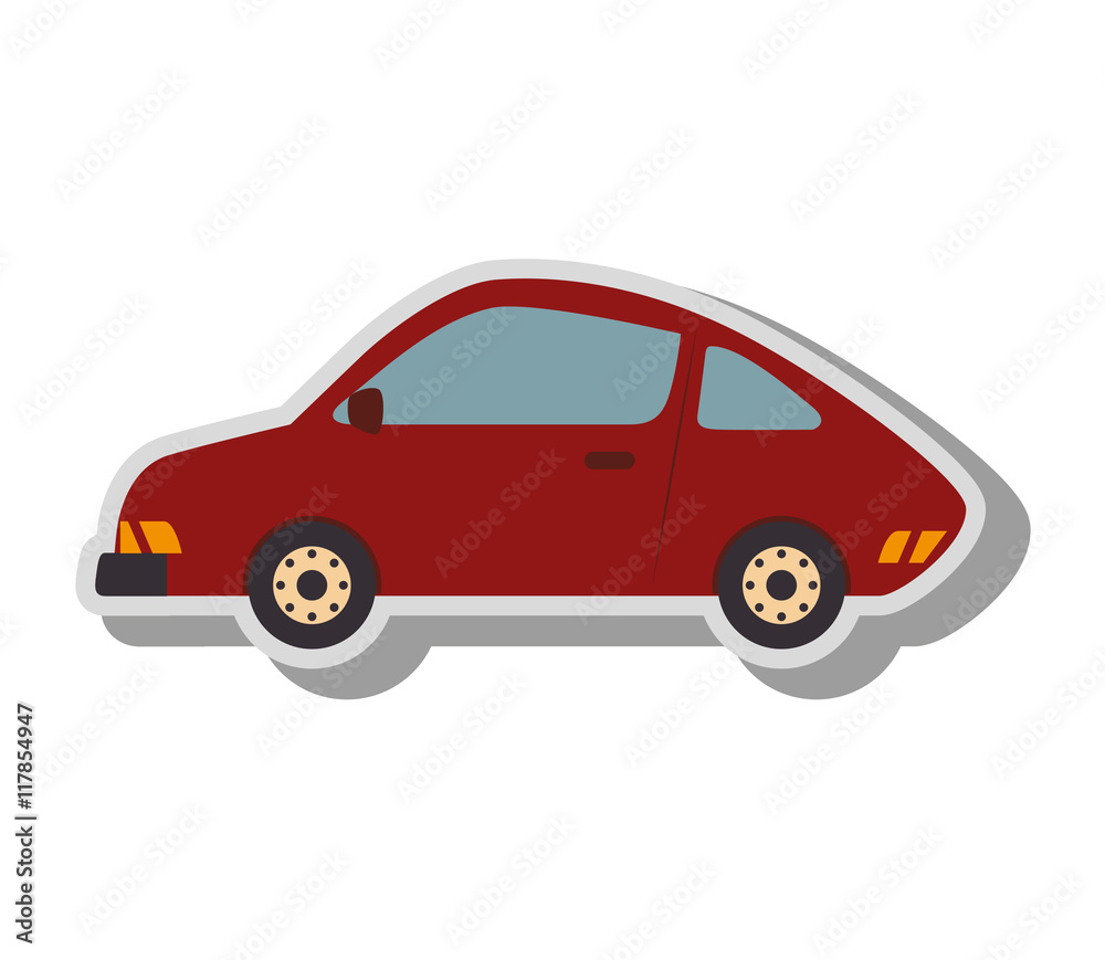 car vehicle transport icon vector illustration