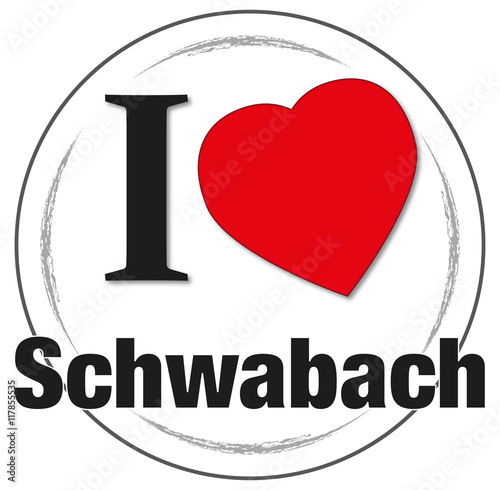 Stempel "I love Schwabach"