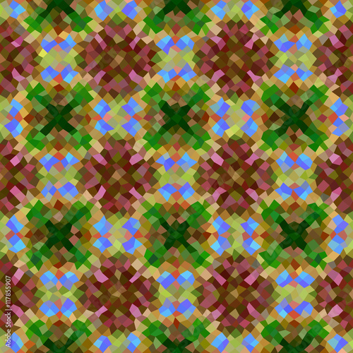 Kaleidoscopic low poly triangle style vector mosaic background