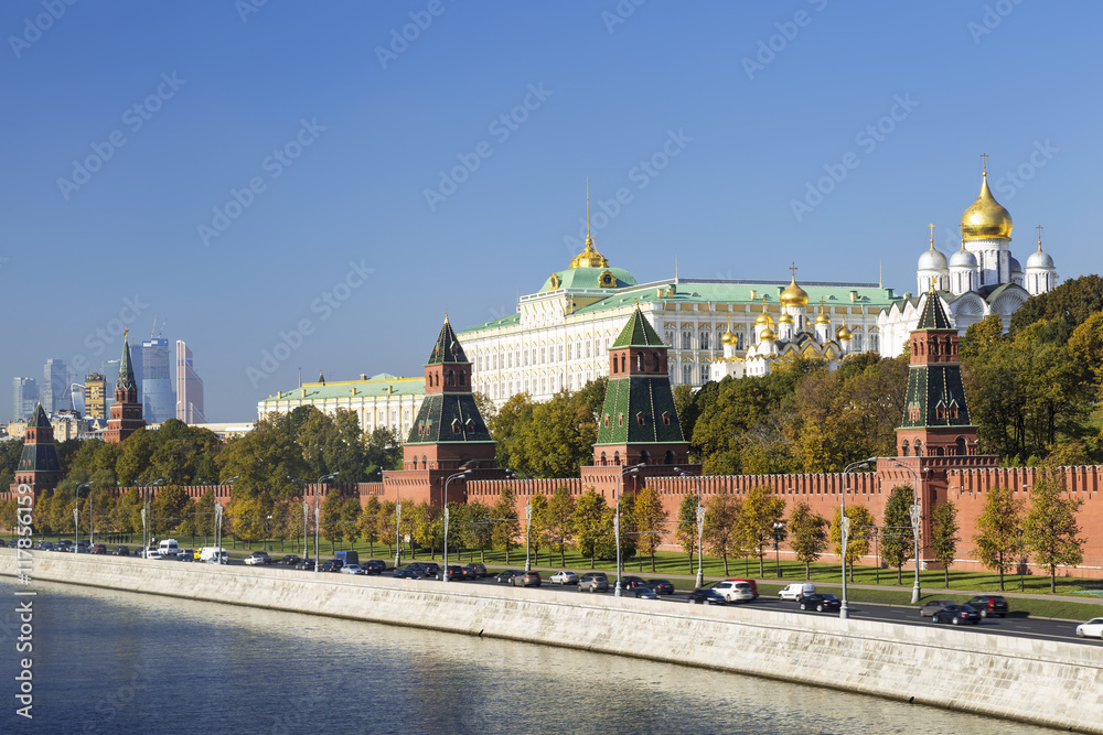 Panorama Of The Moscow Kremlin, Russia