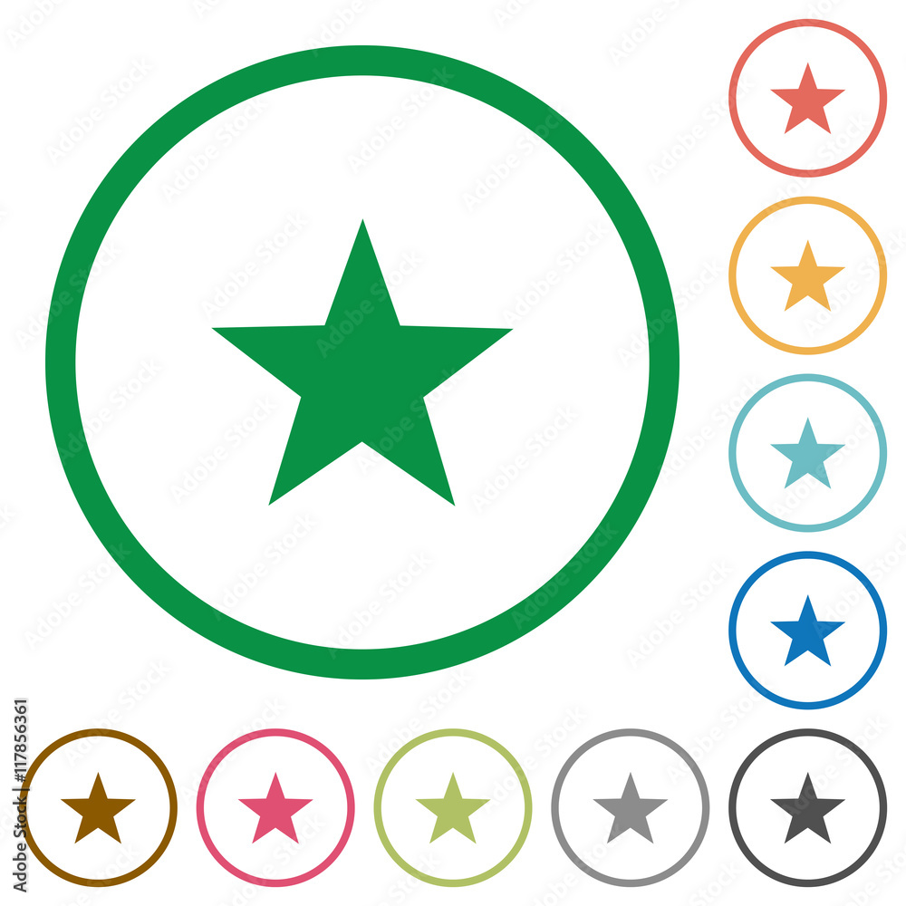 Favorite outlined flat icons Favorite outlined flat icons