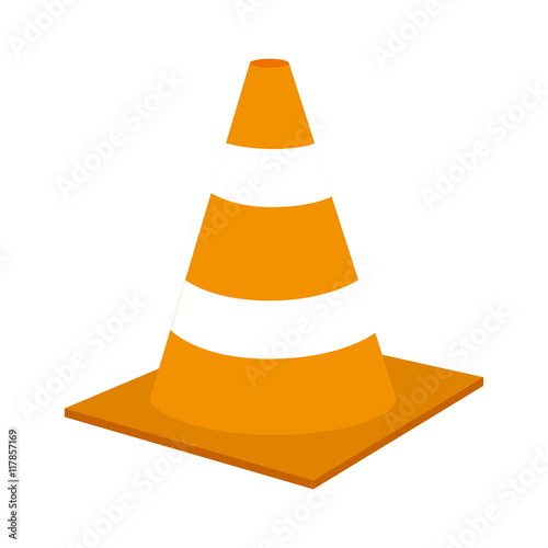 barrier under construction icon vector illustration