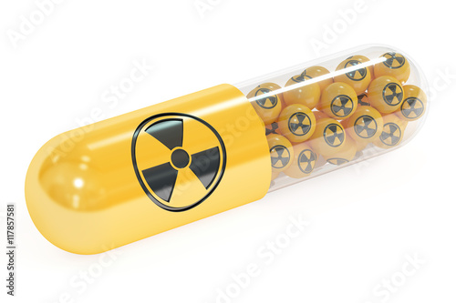 Anti-Radiation Pills, 3D rendering photo