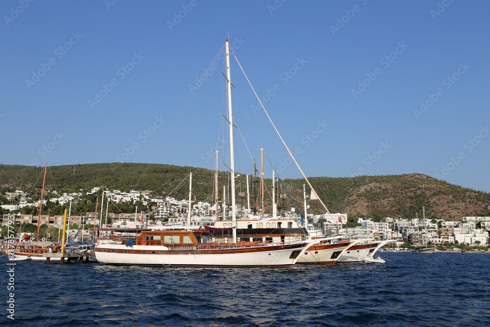 Boats in Bodrum Town