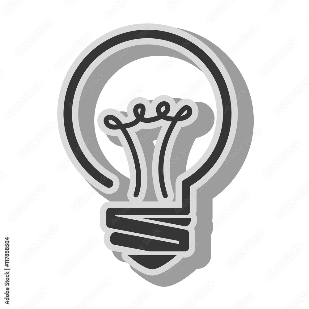 bulb energy light icon vector illustration bulb energy light icon vector illustration