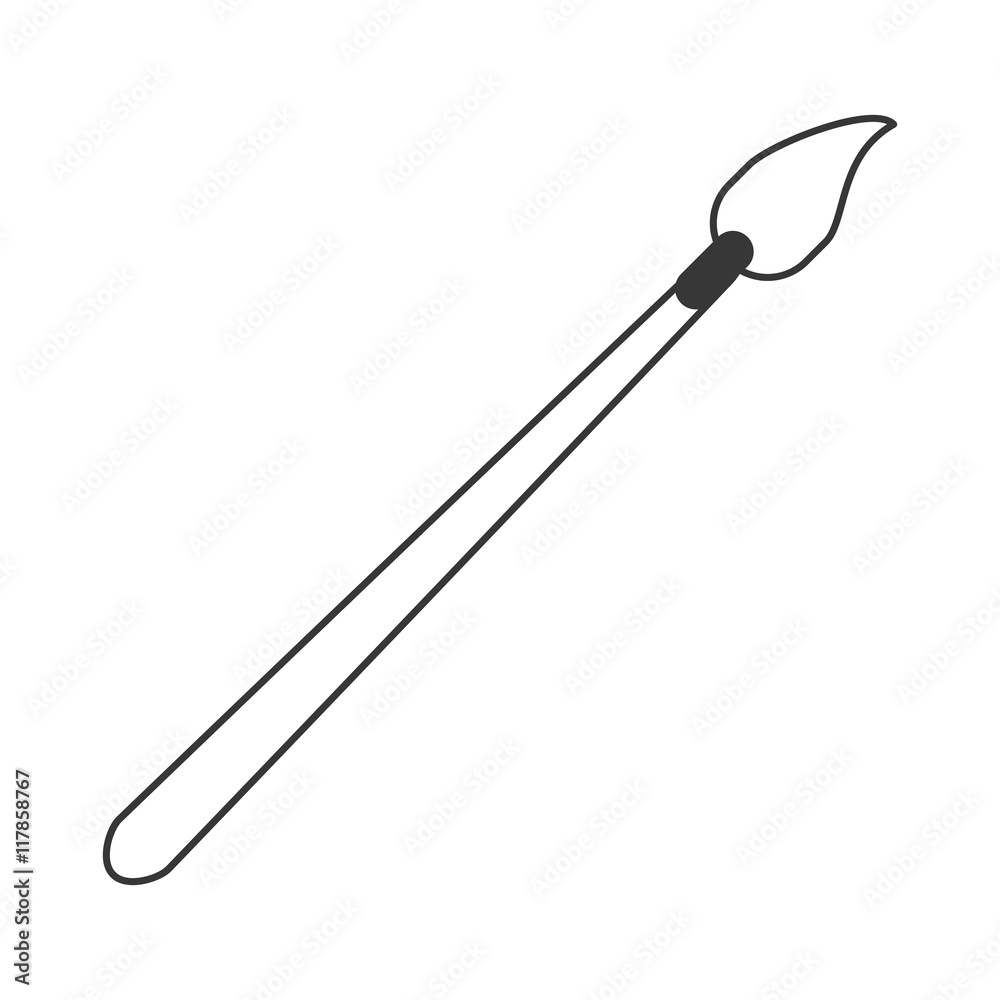 flat design Paint brush icon vector illustration flat design Paint brush icon vector illustration
