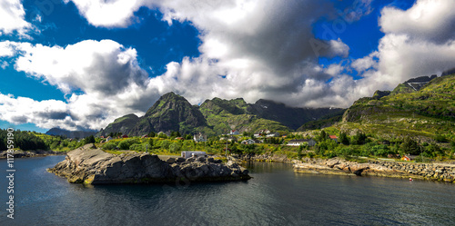 Landscape of Lofoten Island...