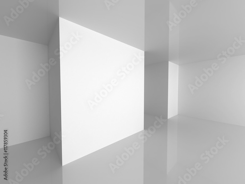 Abstract Empty Interior. Modern Architecture Background