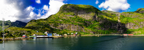 Landscape of Lofoten Island...