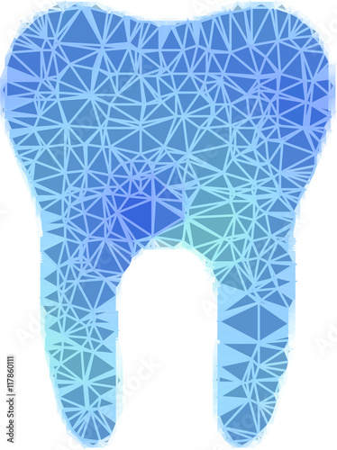 dente geometrico vettoriale