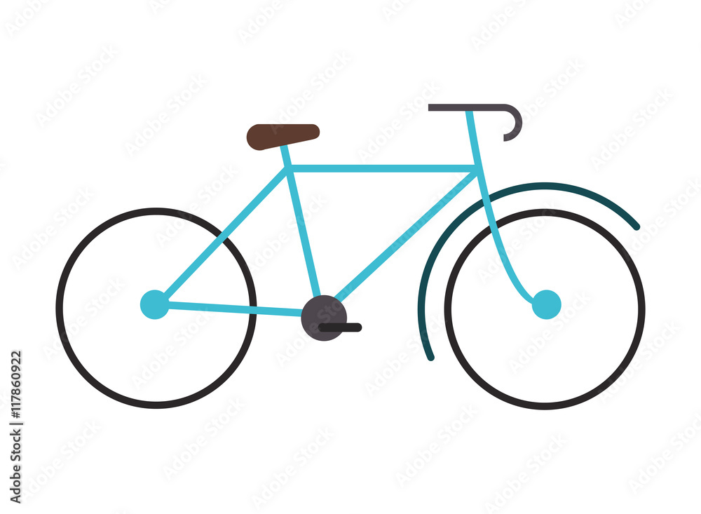 flat design single bike icon vector illustration flat design single bike icon vector illustration