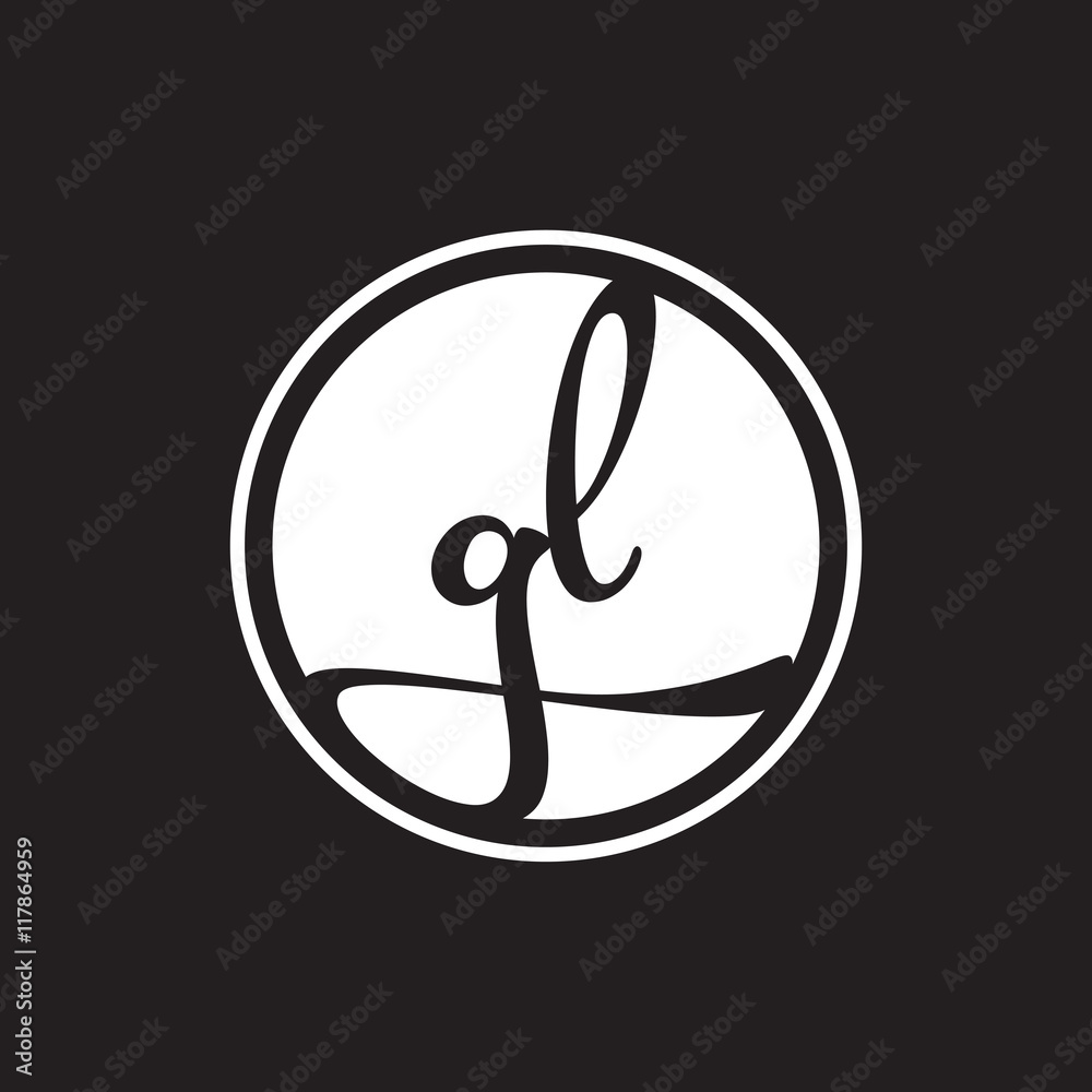 initial letter logo circle with ring initial letter logo circle with ring
