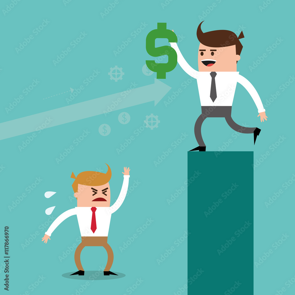 Businessman arrow man male cartoon business icon. Colorfull and flat illustration. Vector graphic Businessman arrow man male cartoon business icon. Colorfull and flat illustration. Vector graphic