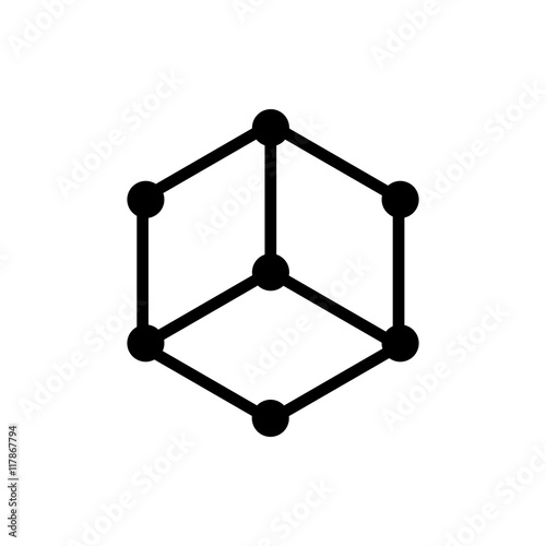Molecule flat icon