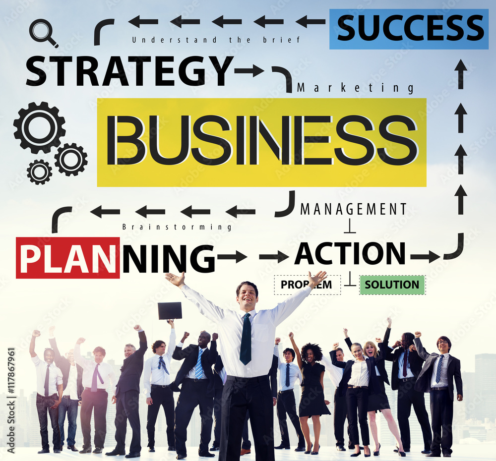 Business Planning Strategy Success Action Concept Business Planning Strategy Success Action Concept
