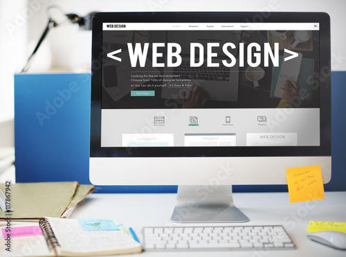 Web Design Layout Blogging Internet Program Concept