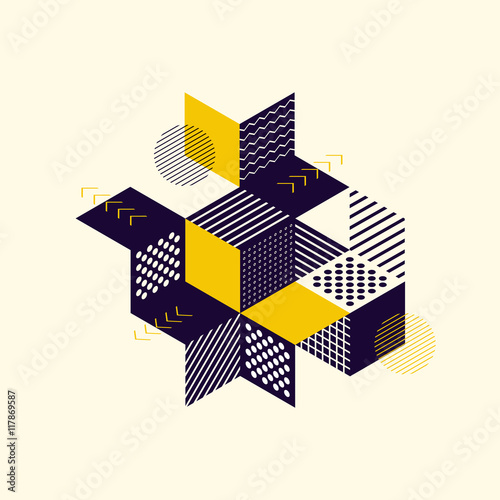 Abstract geometric modern background vector illustration