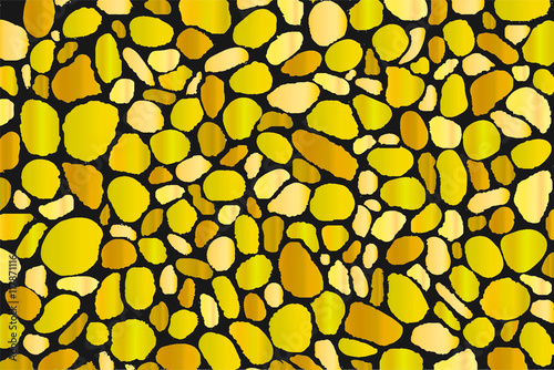 Fundo mosaico de pedras em tons marrons e amarelas