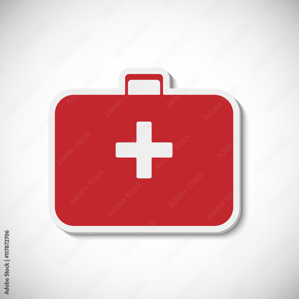 Medicine. Realistic image of the contour object Medicine. Realistic image of the contour object