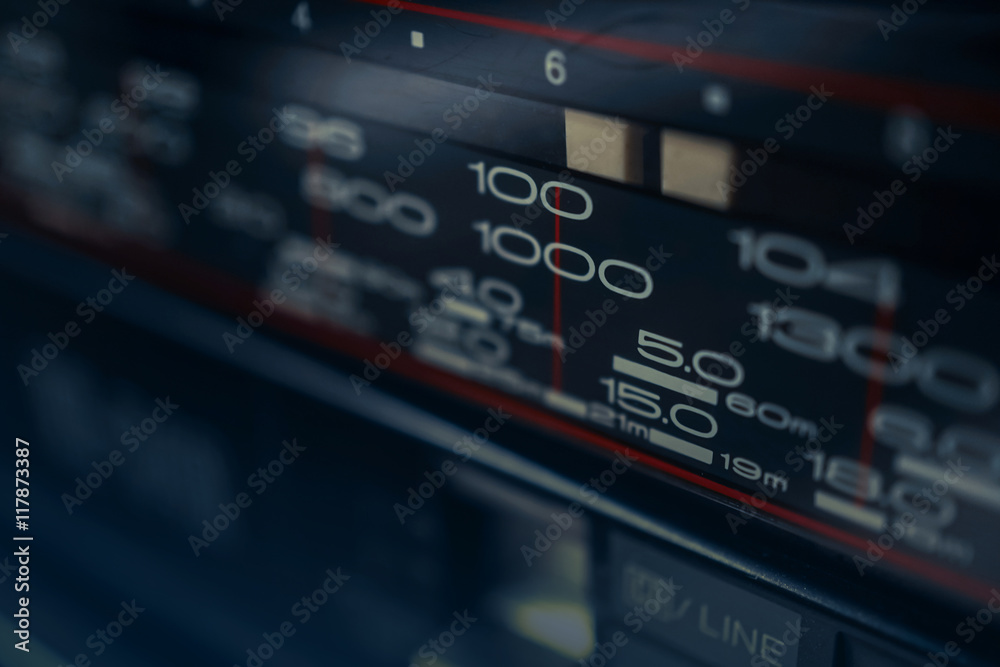 Audio equalizer Control panel

