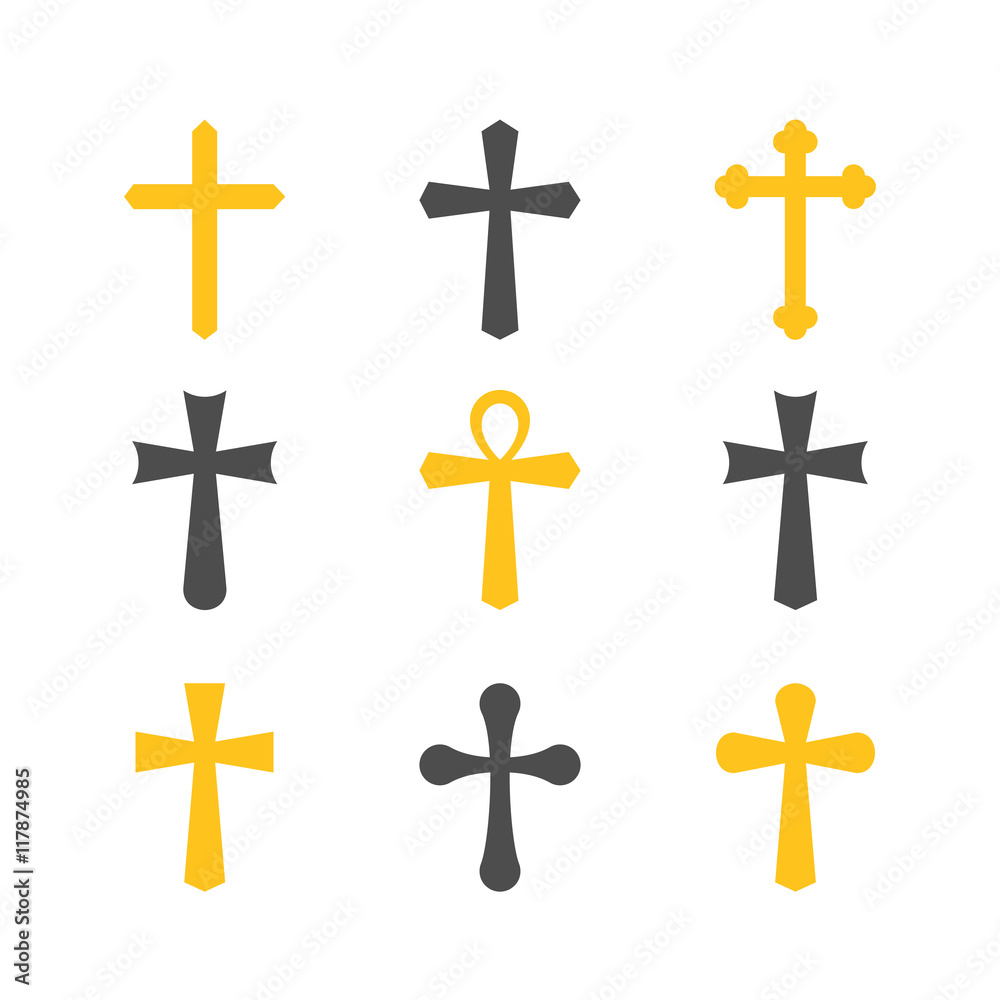  Set of crosses.