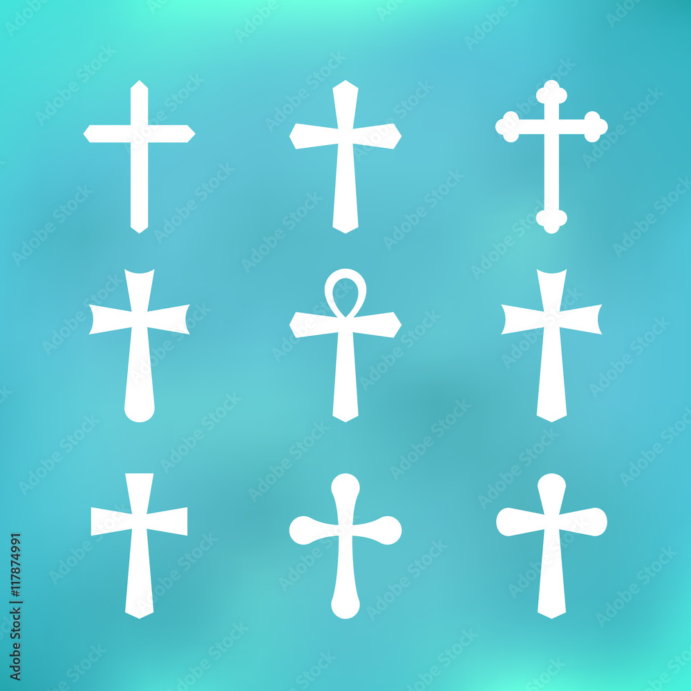 Obraz premium Set of crosses.